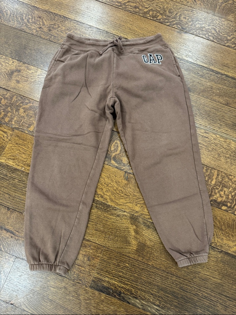 GAP Brown Fleece Joggers with Logo